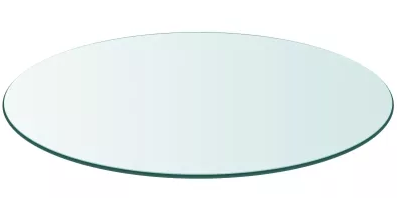 20191221 Rund glasbordplade, Ø90cm. 10mm, hærdet